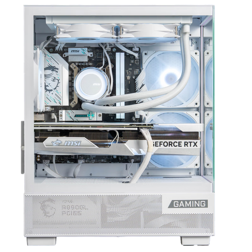 MSI Family Bucket AMD Ryzen 9600X/5060/5070 Game Console Computer Desktop Assembly Computer Host DIY Complete Machine White Sea View Room Assembly Machine Configuration Two 9600X/32G/1T