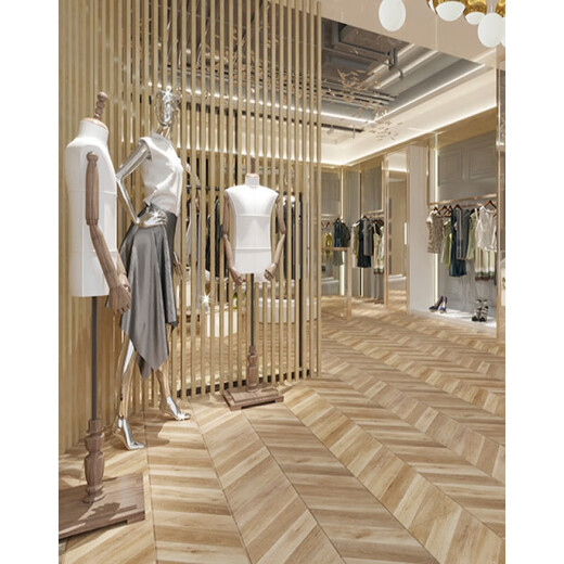 RSRDDY fish bones herringbone laminated wood floor Nordic home work clothing light luxury water 1 12187MM