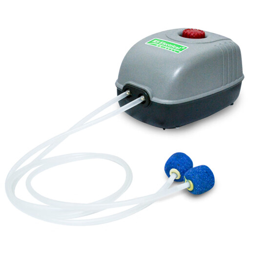 Kezhitu aquarium oxygen pump ultra-silent fish farming oxygen pump high power small household oxygen filling double-hole four-hole oxygen injection RS-9902 oxygen-enhancing four-head pump (8W)