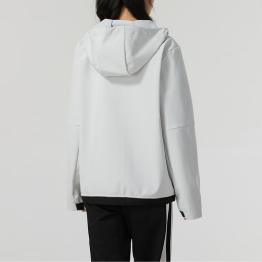 Under Armour windproof hooded woven casual jacket jacket men and women white white S 165/88A