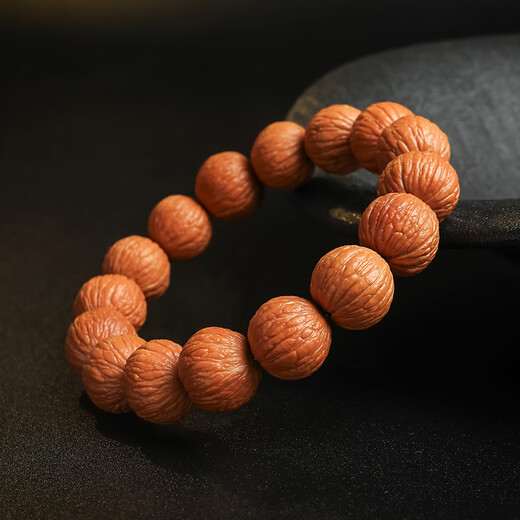 Moon Seal Baichuan Hericium Bracelet Small Walnut Wenwan Buddhist Beads Single Circle Bracelet for Men and Women