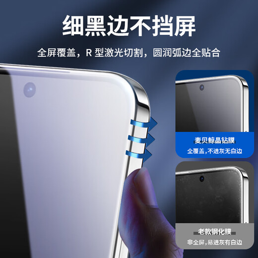 Maibei Whale is suitable for Huawei nova14/13/12 tempered film HUAWEI Nova14 vitality version mobile phone film HD full screen coverage anti-fall anti-fingerprint protective film ultra-thin film