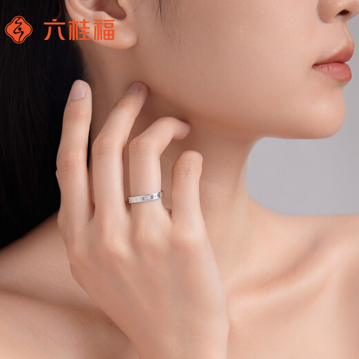 Liuguifu Jewelry Platinum Ring Flower Shadow PT950 Platinum Ring Open Ring Women PT0100122 3.40g