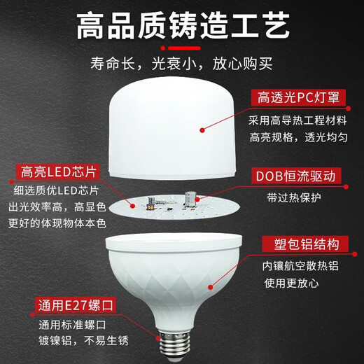 Biuyum plug socket chandelier switch extension cord hanging LED energy-saving lamp with cord plug integrated lamp E27 screw socket two plugs 8 meters light cord + 1 40W bulb