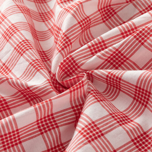 DAVE&BELLA cotton children's dress children's clothing new baby girl princess skirt children's plaid skirt girl's skirt children's skirt red plaid in stock 80 cm (recommended height 73-80cm)