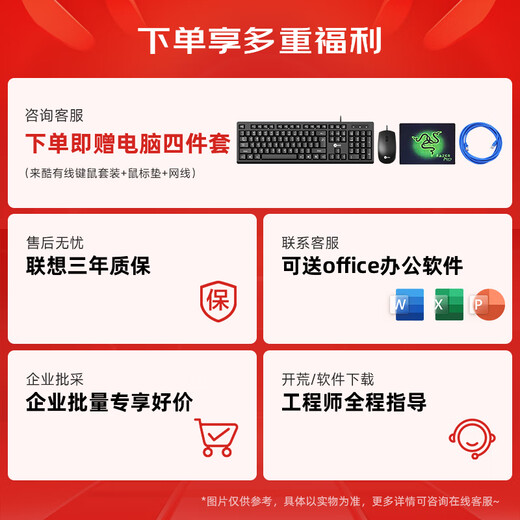 Lenovo Commercial Desktop Computer Host 12-го поколения CORE I5 Home Office Offic