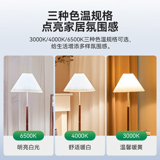 Foshan Lighting (FSL) LED bulb e27 screw bulb energy-saving lamp super bright lighting spiral high-brightness light source 7W white light (6500K)