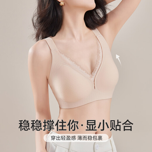 Tingmei (Gracewell) ropa interior de sujetador para mujeres apoyo suave y recolección de senos secundarios en verano senos grandes transpirables, pequeños, sin traces y anti-saging QS