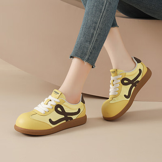 Samstag (ST/Sa) Frauenschuhe Leichte Trainingsschuhe für Frauen 2025 Frühlings- und Herbst neuer Soft Sohle Casual Schuhe Sommer Atmungsfreie vielseitige Sportbrettschuhe vor White 36