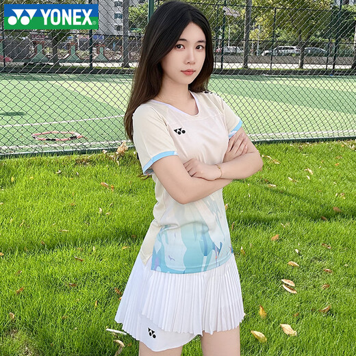 Yonex Badminton Wear Jupe de sport à séchage rapide Jupe plissée Jupe respirante absorbant la transpiration Style femme-220113TCR-Blanc M