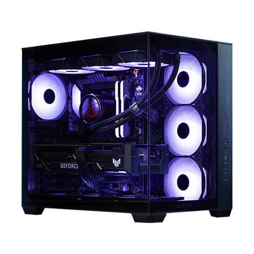 Asus AMD 5600X/5700X/7500F/9600X/9700X/9800X3D/9950X card-free and quasi-system desktop assembly machine game live computer host DIY whole machine configuration ten: 9900X丨16G丨1TB