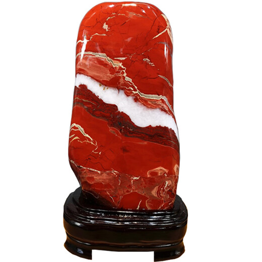 Moyun Authentic Strange Stone Natural Stone Raw Stone South African Red Jasper Poulet Blood Ornemental Jade Salon Decoration Chine