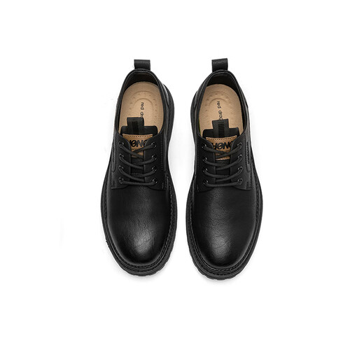 
Red Dragonfly Men's Workwear Shoes Spring and Autumn Low Top Trendy Martin Shoes Thick-soled Leather Shoes Retro Casual Shoes WLA44054 Black 42