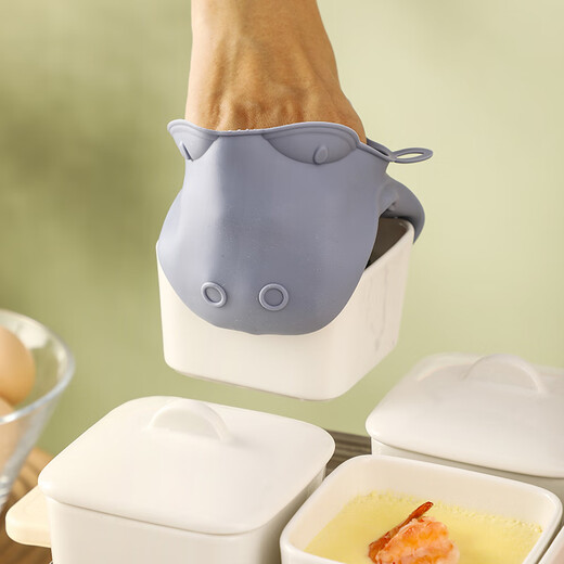 Muziqiu food-grade small steaming bowl with lid, ceramic water-proof stew pot, soup cup, steaming pot, stew pot, steamed egg cup, soup pot, steaming rice bowl with ceramic lid - large set, positive*4+long*1