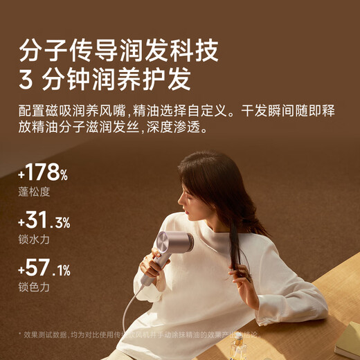 Laifen high-speed hair dryer Swift 04 (set version) quick-drying household hair dryer essential oil hair care LF04 hair dryer national subsidy titanium gray