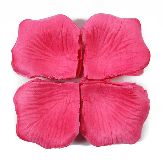 
Zi Jiafu simulated rose petal wedding table decoration hand-spreading flowers Valentine's Day proposal to create romantic wedding room decoration supplies color pack (about 100 pieces) petals