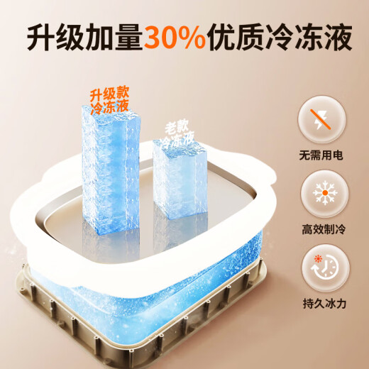 京严炒酸奶机免插电款家用迷你儿童自制DIY炒冰机制冰机冰淇淋机 升级加高款【云朵白】+2支炒冰铲
