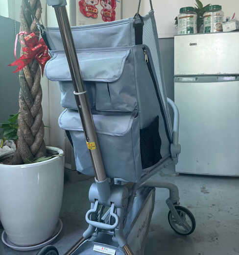 适用于小虎子t18配件挂包丸丫T2T挂袋普洛可宝宝好婴儿口袋车收纳 丛林绿升级7口袋