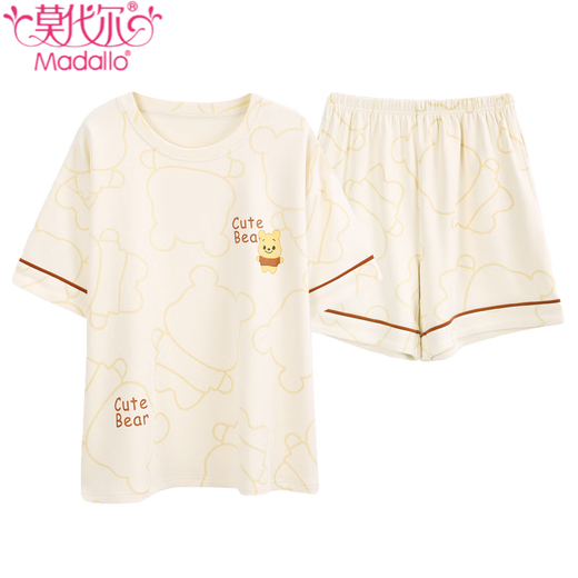 Pajamas modal Nouveau short en coton pur d'été pour femmes minces mignonnes mignonnes et sucrées peut être portée à l'extérieur de vêtements à la maison