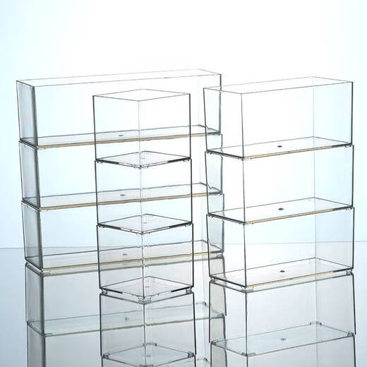 Yusenyi d'autres boîtes de rangement tiroirs de cuisine partition intégrée en acrylique transparent à bande étroite étroite baguettes de vaisselle rectangle 4877. Côté u panier transparent - longueur moyenne 1 hauteur de compagnie