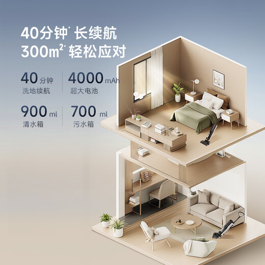 追觅H20PRO助力版家用洗地机洗拖吸一体自动清洗拖地机吸尘器干湿两用国家补贴洗涤机拖地洗地一体机