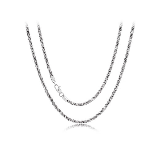 Zhaoliang platinum necklace for men and women PT950 platinum necklace clavicle chain versatile plain gold temperament platinum chain 29.46 grams long 50cm