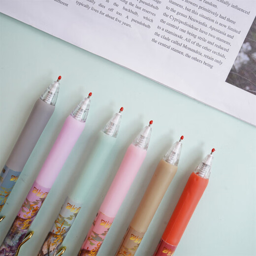 UHFQ Tomb Raiders 'Chronicles New Blind Box Pen Creative Anime Peripheral Stationery Press Neutral stylo de l'eau noire Dry Black Pen 0,5 m x-6227 Jiyikawa Blind Box Pen aléatoire 6 0,5 mm 0,5 mm x simple
