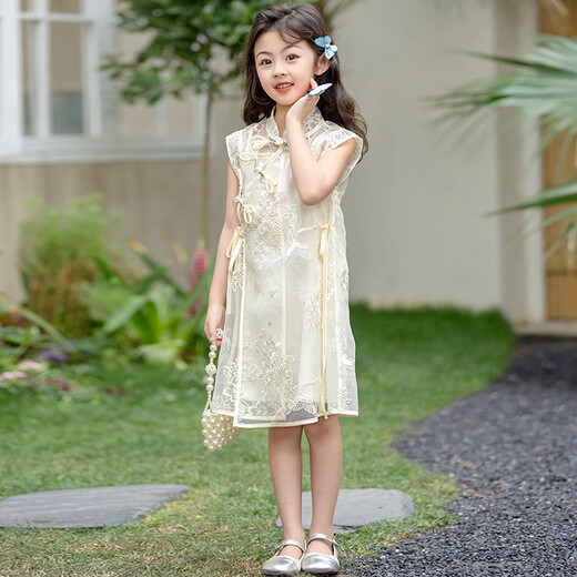 冠贸裴女孩汉服连衣裙中国风甜美可爱仙 【9759阔腿裤】 M 100码建议身高90-100c