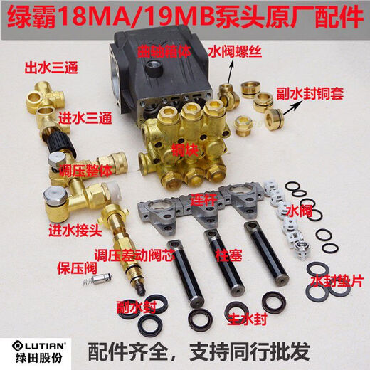 Litian car washing machine pump head plunger piston rod Bangchi ultra-clean black cat panda Mahayana ultra-high pressure cleaning machine accessories Ceramic plunger 15909