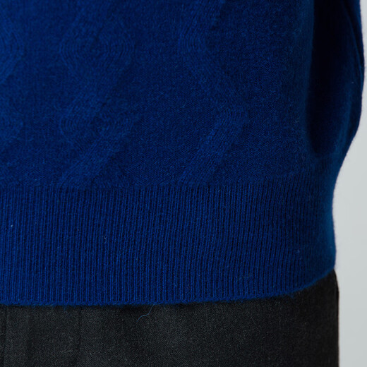 
Hengyuanxiang cashmere sweater men pure cashmere sweater men round neck knitted base shirt warm pullover sweater comfortable casual top dark red L 170/88A