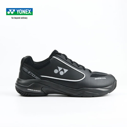 
YONEX New Badminton Shoes shb470 Comfortable Breathable Wear-resistant Anti-Slip Shoes YY Professional Sports Shoes Black Wide Last Edition New Model On-Selling SHB470 39.5 (250mm)