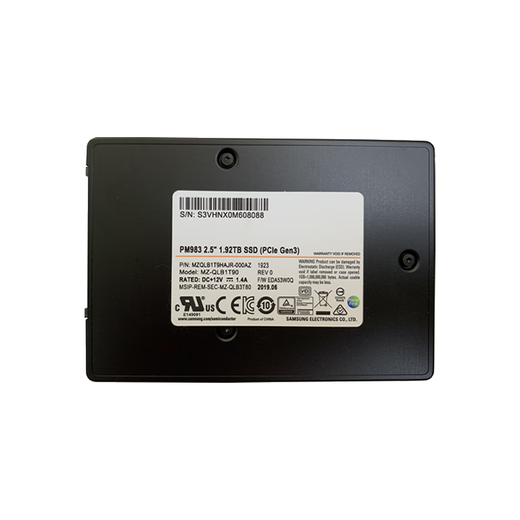 Samsung (Samsung) PM983 960G 1.92T 3.84T U.2 NVME Drive à semi-conducteurs NVME PM9A3 PM1733 Nouveau Samsung PM983-3.84T-U.2 [Qualité trois ans 4