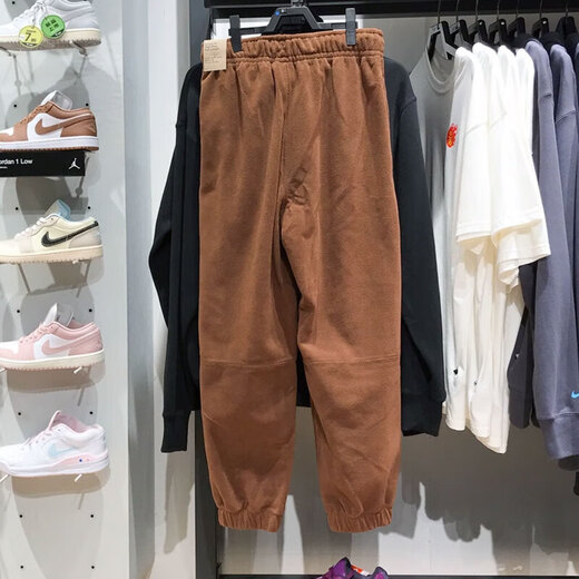 Nike (Nike) Hosen für die Frühlings- und Herbstsporthosen für Frauen losen Jogginghosen Nahaufnahme warmes Fleece Casual Hosen HQ4877-259 Kakao Brown S