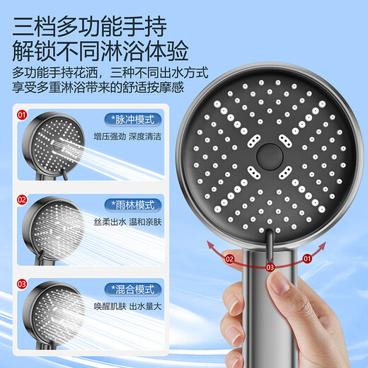 Lyle Sitan Handheld Shower Shower Head pressurisée de douche piste de douche accessoires de douche