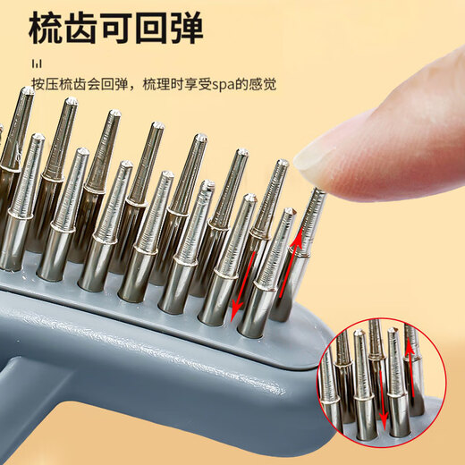 Yahe Pet Dog Hair Comb Husky Samoyed Golden Hair Brush Nail Rake Comb Special for Medium and Large Dogs Cleaning and Removal Green Massage Nail Palladium Comb (Medium and Large Dogs)