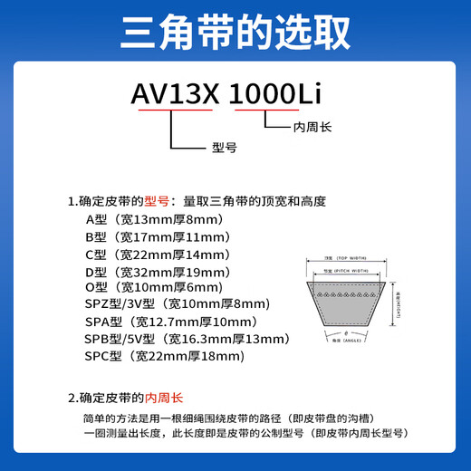 Sanlix Sanlix triangle belt AV13X635-1700 synchronous tooth belt agricultural air compressor rubber transmission belt Sanlix AV13X838Li
