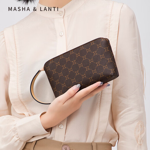 Mashalanti Handtasche Frauen 2025 Neue Kupplungsbeutel Frauenhandtasche Pendeln Handtasche kleine Tasche Wechseln Sie Handy -Tasche Leichte Kaffeefarbe
