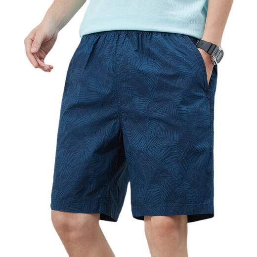 
Lilang summer shorts men's pure cotton solid color casual pants outside wearing men's loose simple five-point pants men's pants 9215 light green M