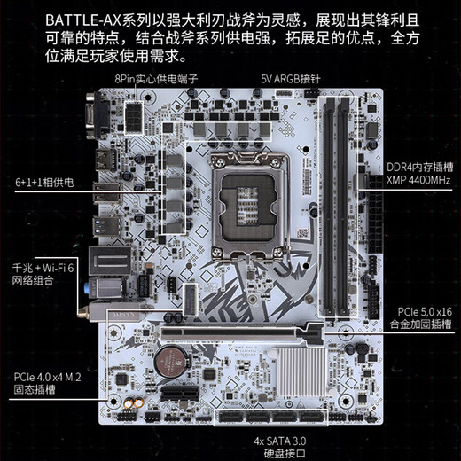 Colorful Intel B760 H610 avec Intel i3 12100f 14th Generation 14100F Board U Set B760M-T WiFi D4 V21A Tomahawk 12e génération 丨 i3 12100