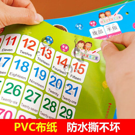 Yu Senyi Early Teaching Books qui ne peut pas être déchiré en morceaux pendant 0-3 ans peut parler avec des jouets audio et clicage des doigts pour la lecture de 0-3 à 6 ans. Version améliorée] Les premiers livres d'enseignement pour 0 à 6 ans