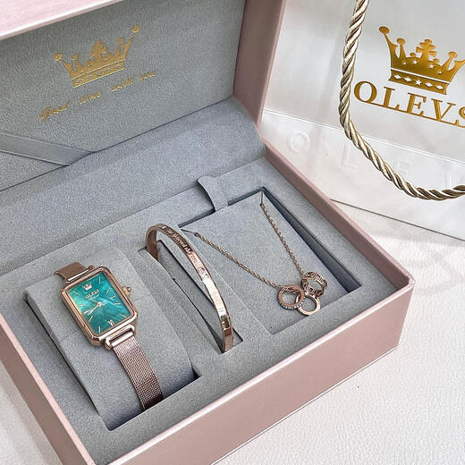 
Olius Swiss certified brand watch women's waterproof watch temperament retro women's watch women's light luxury quartz watch 6624 [Simplified series] Retro forest series