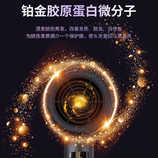 LNGA LANDGRE dormitory home hair dryer student blue light negative ion hair care quick drying does not hurt hair small hot and cold wind power charm gray home hair dryer is good and cheap