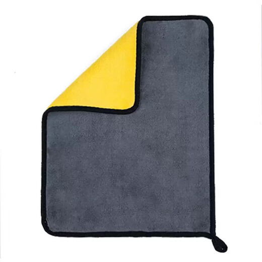 Thickened water-absorbent and non-shedding coral velvet car wiping towel, fishing towel, outdoor sports accessories rag towel MJ01 towel 1 piece, random color 30X40CM