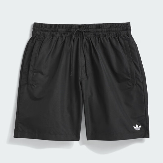 Adidas (adidas) clover Männerhose Frauenhose 2025 Herbst neue Sporthosen Ehepaar atmungsaktives Komfort Shorts JC7658/Schwarz/Weiß M