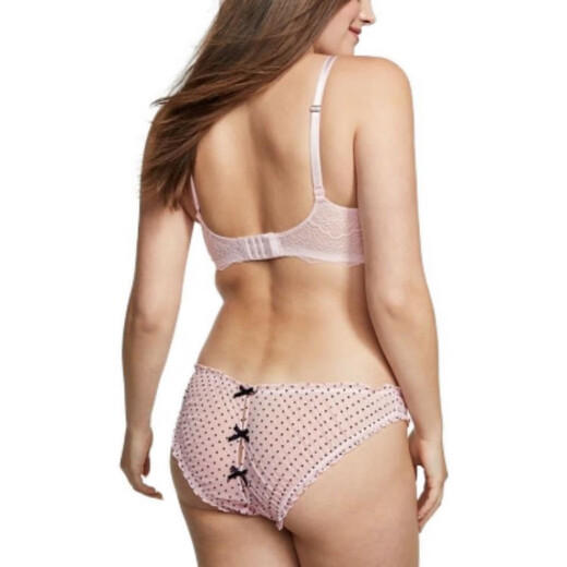 维多利亚的秘密（Victoria's Secret）圆点低腰修身内裤女款樱花粉 樱花粉 L