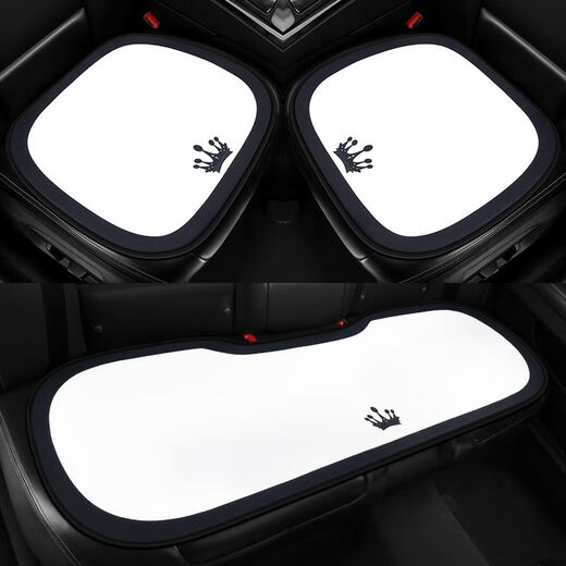 
Cartoon car seat cushion single-piece summer ladies crown cute backrestless three-piece set four season universal rear seat cushion FB756 full car five-seater. Classic black standard version