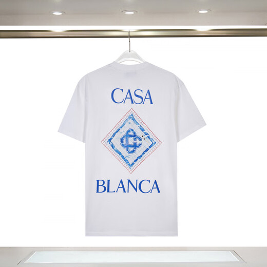 Lee Kids Casablanca Hombres y mujeres Camiseta de cuello redondo de la marca de moda de la mano corta de manga corta.