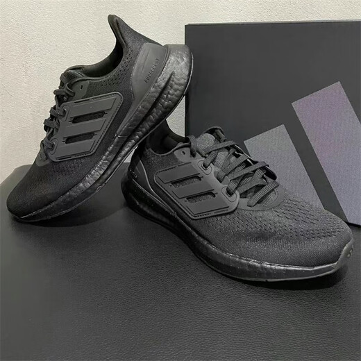 Adidas Herrenschuhe 2024 Frühling Neues komfortables und vielseitiges nicht gleitendes und kräftig-resistenter Laufschuhe IF4840 IF4839 Schwarz und Weiß 40.5