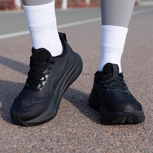 ASICS (ASICS) Zapatos para mujeres 2025 Zapatillas para correr de verano Nimbus 27 Soporte de amortiguación Awesse Breathightwighte Road Road Running 1012B753-001/Nimbus 27 36 (225 mm)