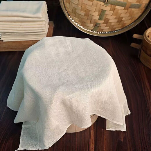 Ymolga Tofu Stoff weiß Gaze Stoff Essbares Gaze Sojamilch Filtertuch Dampfertuch Bohnentuch SN3884 Verdickter Verschlüsselung Typ 120*120 [1 Bild]